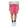 Comme Des Fuckdown Fuchsia Cotton Short In Pink