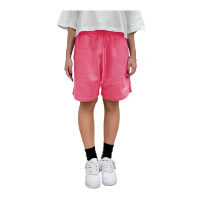 Comme Des Fuckdown Fuchsia Cotton Short In Pink