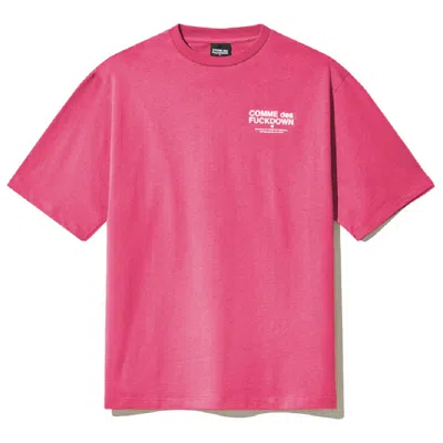 Comme Des Fuckdown Fuchsia Cotton T-shirt