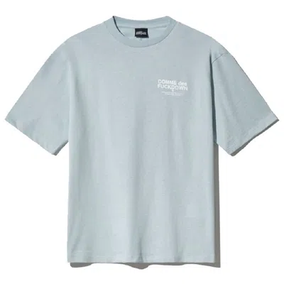 Comme Des Fuckdown Gray Cotton T-shirt