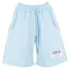 Comme Des Fuckdown Light Blue Cotton Short In Light Blue