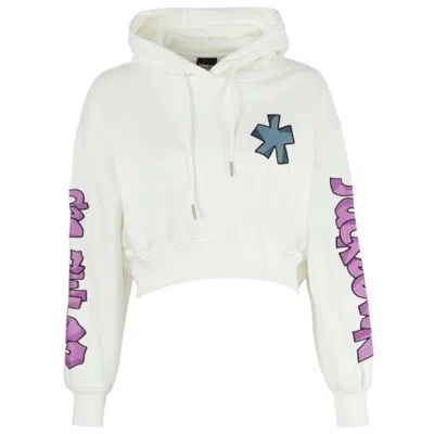 COMME DES FUCKDOWN WHITE COTTON SWEATER