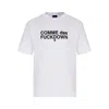 Comme Des Fuckdown White Cotton T-shirt In White