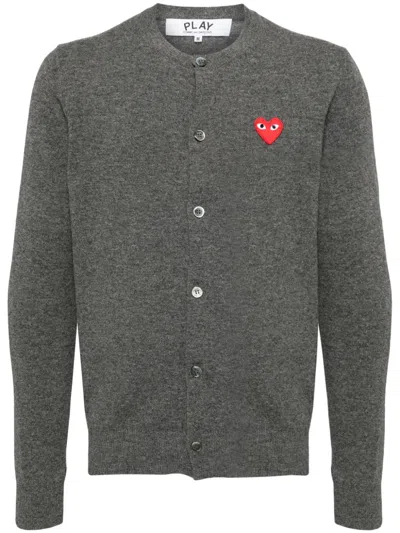 Comme Des Garçons Comme Des Garcons Wool Cardigan In Gray