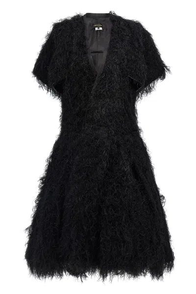 Comme Des Garãons Comme Des Garã‡ons Fur Dress In Black