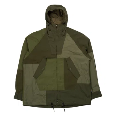 Comme Des Garã§ons Homme Men's Patchwork Parka In Khaki