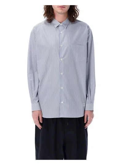 Comme Des Garã§ons Homme Plus Men's Striped Shirt In Wht