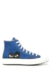 Comme Des Garçons Play X Converse Chuck 70 Hi Sneakers In Blue