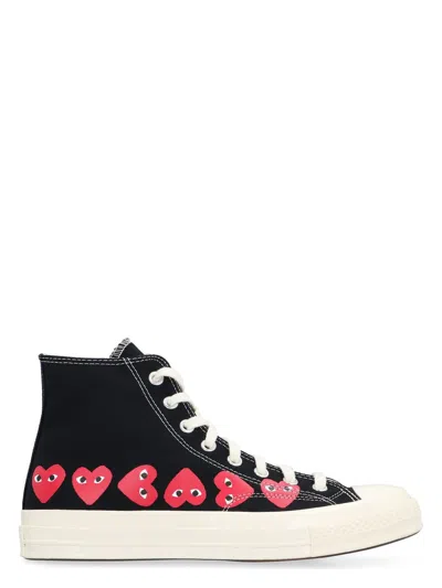 Comme Des Garãons Play Men's Converse X- Chuck 70 High-top Sneakers In Black