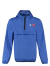 Comme Des Garãons Play Men's Half Zip Leon Jacket In Blue