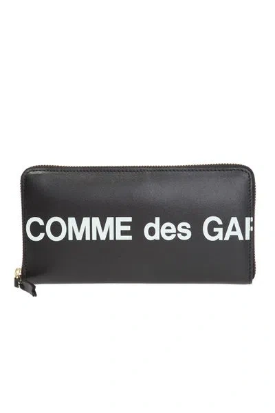 Comme Des Garãons Play Men's Wallet Huge Lofo In Black