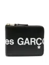 Comme Des Garçons Men's Wallet Huge Logo In Black