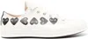 Comme Des Garçons Men's X Converse Chuck 70 Multi Heart Canvas Sneakers In White