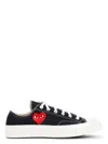 Comme Des Garãons Play Sneakers With Logo In Black