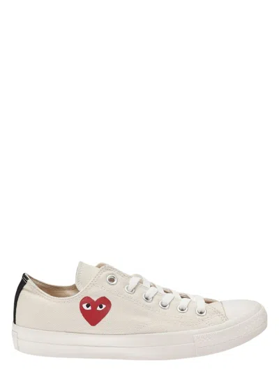 Comme Des Garãons Play Women's Chuck Taylor Red Heart Sneakers