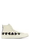 Comme Des Garãons Play Women's Ivory Canvas Comme Des Garã£â§ons X Converse Sneakers