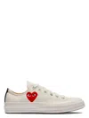 Comme Des Garãons Play Women's Ivory Canvas Comme Des Garã£â§ons X Converse Sneakers