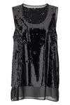 Comme Des Garãons Comme Des Garã‡ons Sequin Top In Black