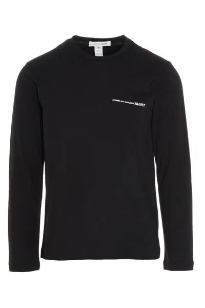 Comme Des Garã§ons Shirt Comme Des Garã‡ons Shirt Logo T-shirt In Black