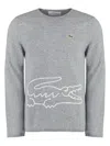 Comme Des Garã§ons Shirt Men's Lacoste X Comme Des Garã§ons - Cotton Crew-neck Sweater In Grey