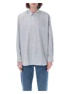 Comme Des Garã§ons Shirt Men's Striped Shirt In White Blue Stripe 4
