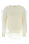 Comme Des Garãons Comme Des Garã‡ons Tulle Sweater In Neutral