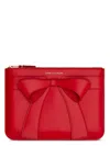 Comme Des Garãons Wallet Big Bow Pouch In Red