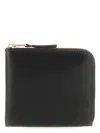 Comme Des Garãons Wallet Classic Leather Line In Black