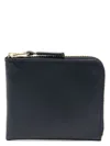 Comme Des Garãons Wallet Classic Leather Line In Blue