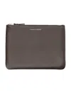 Comme Des Garãons Wallet Men's Classic Leather Pouch In Brown