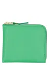 Comme Des Garãons Wallet Men's Classic Small Zip Wallet In Green