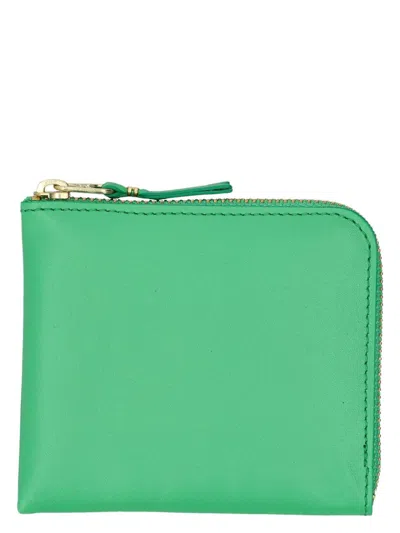 Comme Des Garãons Wallet Men's Classic Small Zip Wallet In Green