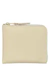 Comme Des Garãons Wallet Men's Classic Zip Wallet In Ecru
