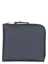 Comme Des Garãons Wallet Men's Classic Zip Wallet In Navy
