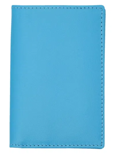 Comme Des Garãons Wallet Men's Colour Cardholder In Blue