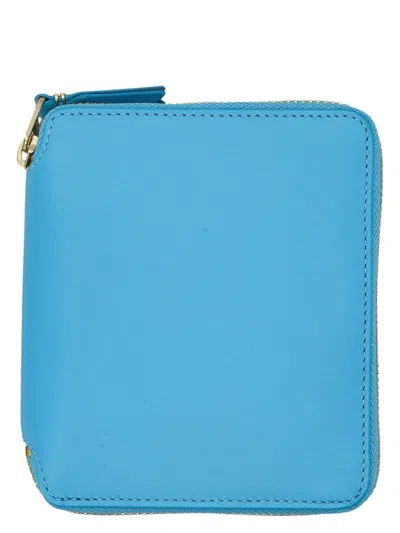 Comme Des Garãons Wallet Men's Colour Vertical Wallet In Blue