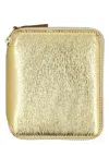 Comme Des Garãons Wallet Men's Metallic Zip Around Wallet In Gold