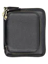 Comme Des Garãons Wallet Men's Outside Pocket Vertical Wallet In Black