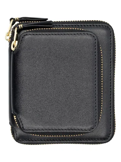 Comme Des Garãons Wallet Men's Outside Pocket Vertical Wallet In Black