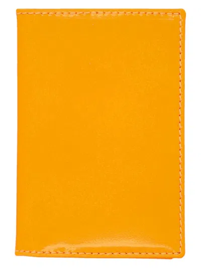 Comme Des Garãons Wallet Men's Super Fluo Bifold Cardholder In Light Orange