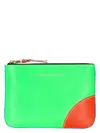Comme Des Garãons Wallet Men's Super Fluo Wallet In Blue Green