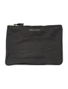 Comme Des Garãons Wallet Men's Textured Leather Pouch In Black