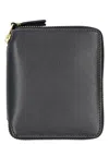 Comme Des Garãons Wallet Men's Vertical Zip Around Wallet In Black