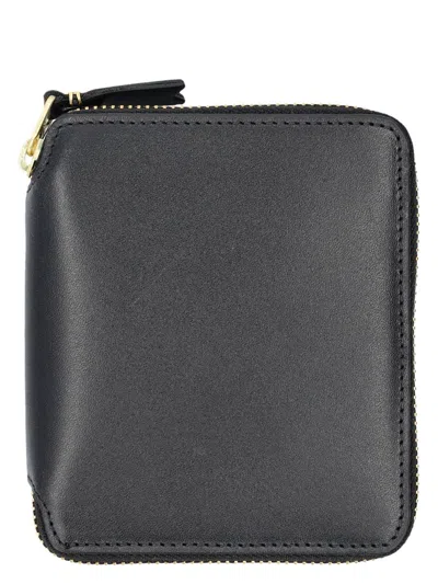 Comme Des Garãons Wallet Men's Vertical Zip Around Wallet In Black