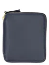 Comme Des Garãons Wallet Men's Vertical Zip Around Wallet In Navy