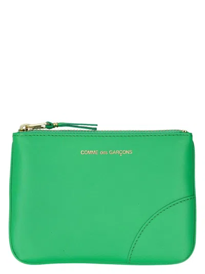 Comme Des Garãons Wallet Men's Xsmall Classic Pouch In Green