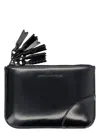 Comme Des Garãons Wallet Men's Zipper Medley Xsmall Zip Pouch In Black