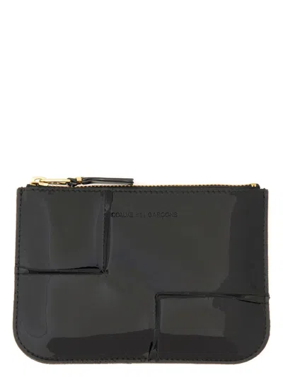 Comme Des Garãons Wallet Wallet Reversed Hem Series In Black