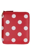 Comme Des Garãons Wallet Women's Cdg Polka Dot Wallet In Red