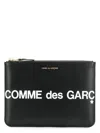 Comme Des Garãons Wallet Women's Logo Print Wallet In Black